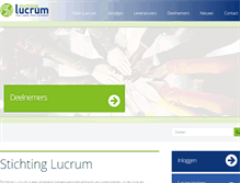 Tablet Screenshot of lucrum.nl