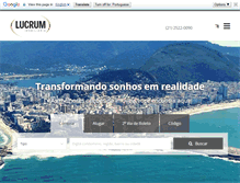 Tablet Screenshot of lucrum.com.br